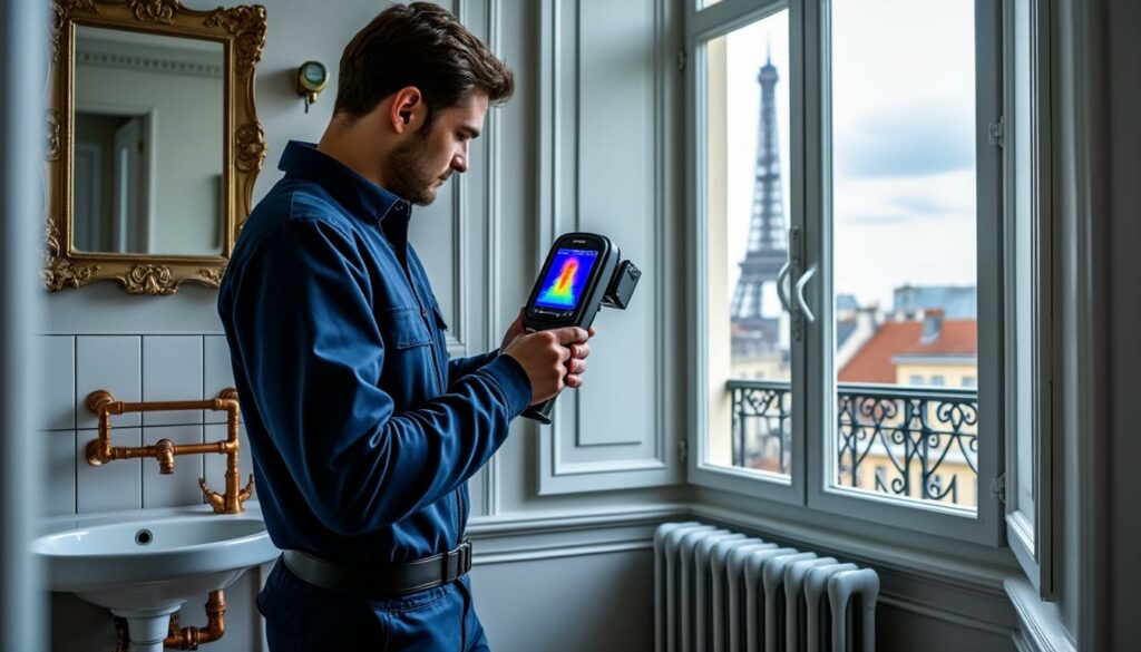 découvrez nos services professionnels de recherche et détection de fuites d'eau à paris. obtenez des devis clairs et des tarifs compétitifs pour réparer rapidement vos problèmes d'infiltration.